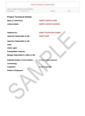 Risk Assessment & Method Statement for Fencing 1