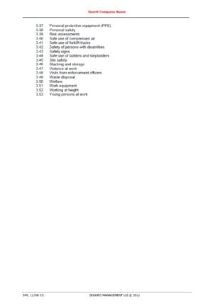 HSG65 Health & Safety Management System 6