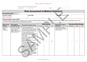 Risk Assessment for Electrical Rewire