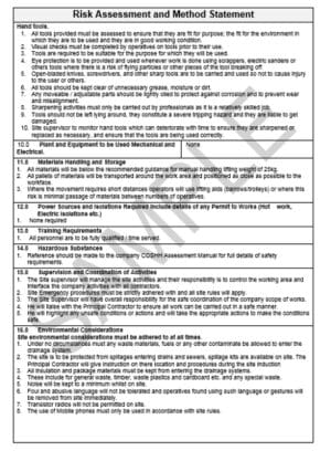 Risk Assessment & Method Statement for Floor Tiling 2