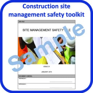 Construction site management safety toolkit