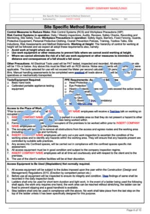 PAT Testing Risk Assessment Method Statement - Seguro H&S