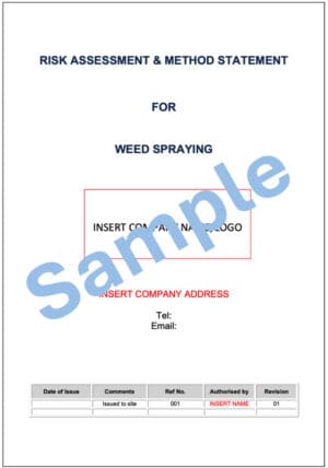 Weed Spraying Risk Assessment Method Statement - Seguro H&S