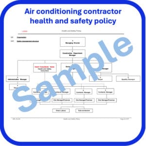 Air conditioning company health and safety policy