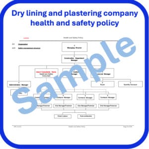 Dry lining plastering health and safety policy