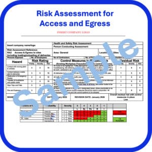 Risk Assessment for Access and Egress