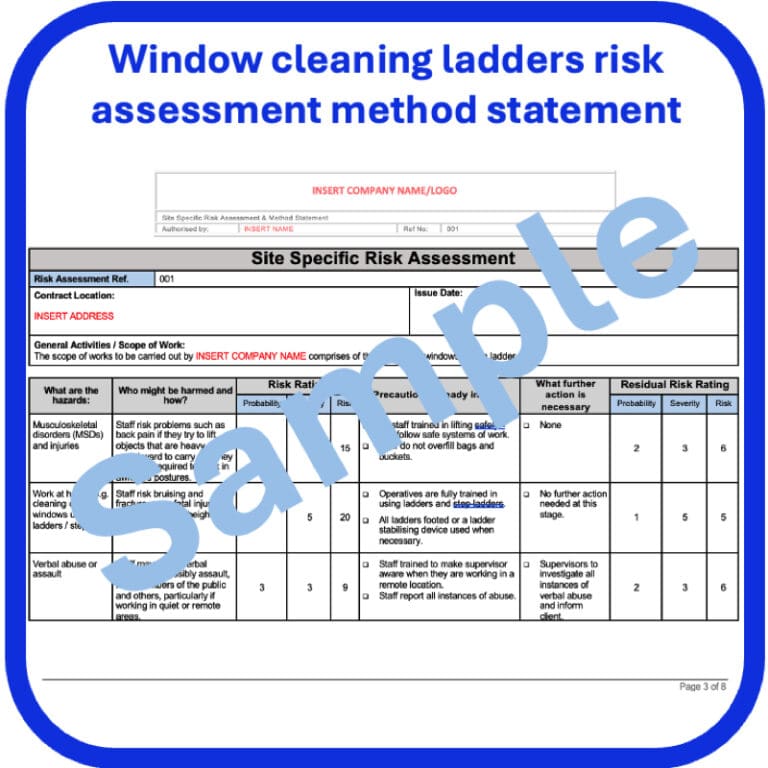 Drain inspection video risk assessment Seguro H&S