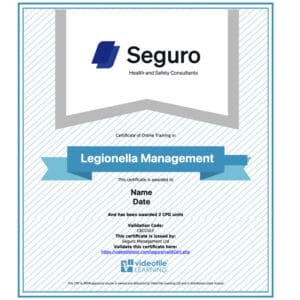 Basic Legionella Management eLearning Training