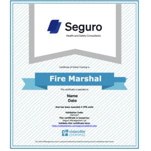 Fire Marshal Training
